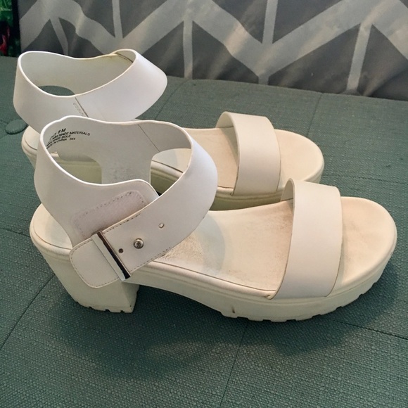 Steve madden white chunky heels Clearance